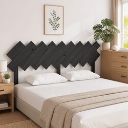 Enhance Your Bedroom with a 178 cm Black Pine Headboard