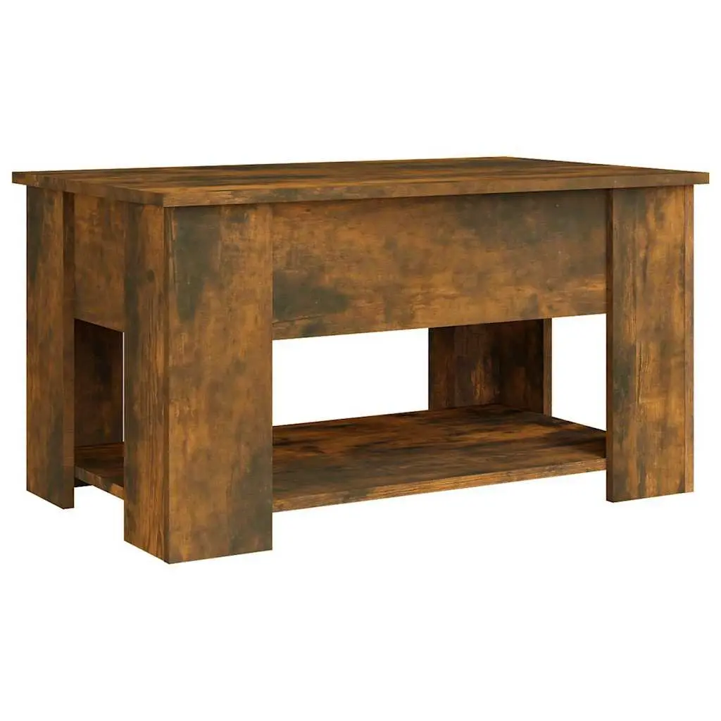 Coffee Table Lift Top Brown Engineered Wood Storage Living Room Furniture