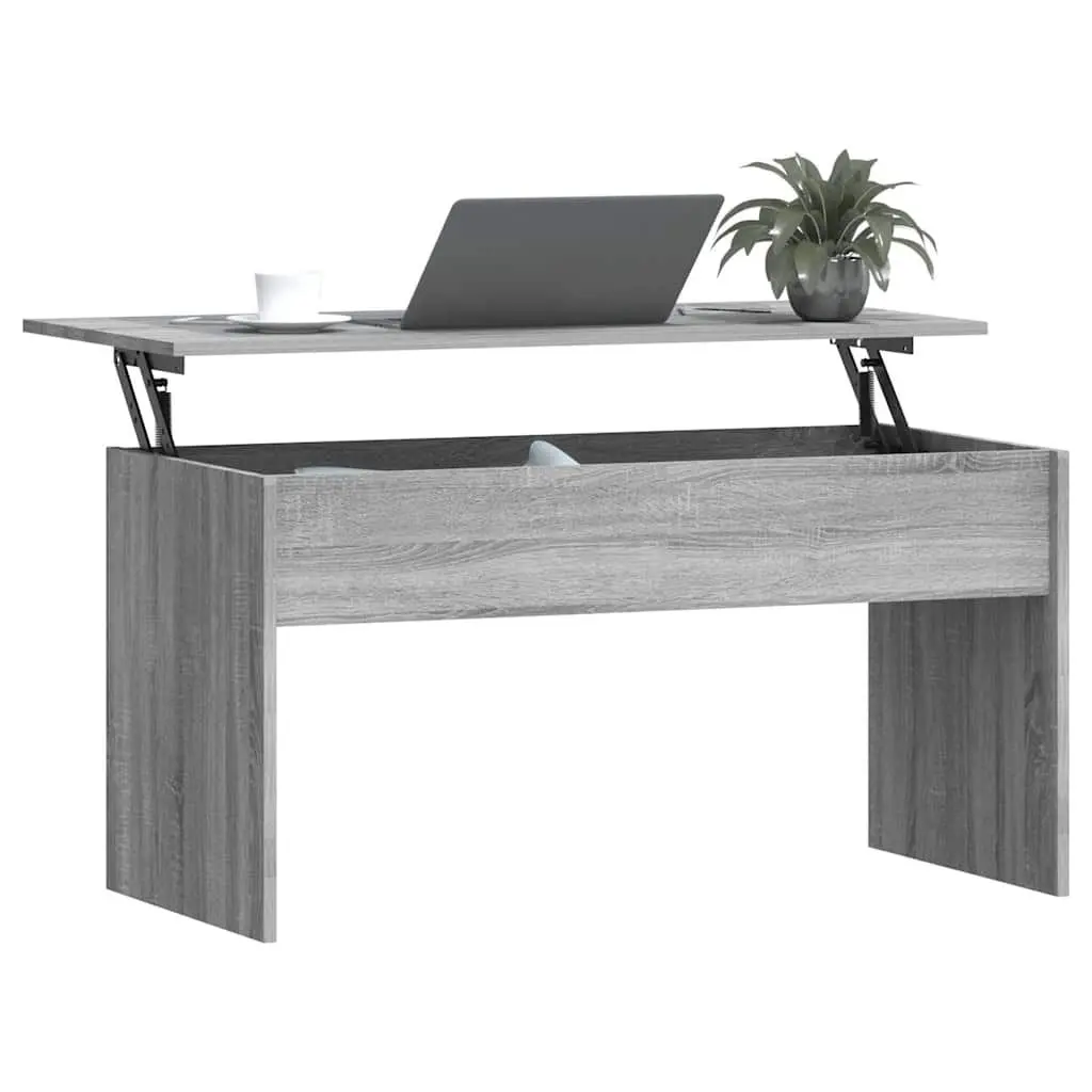 Coffee Table Lift Top Grey Sonoma Storage Compartment Modern Living Room Furniture