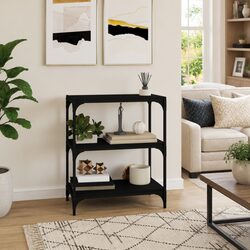 Stylish Book Cabinet in Black for Improved Living Space