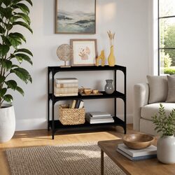 Elevate Your Space with This Stylish Black Book Cabinet
