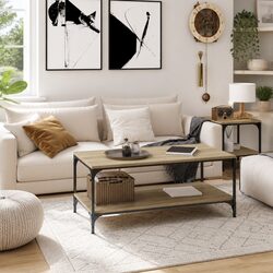 Enhance Your Living Room with Sonoma Oak Coffee Table 100x50x40 cm