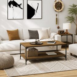 Enhance Your Living Room with a Brown Oak Coffee Table