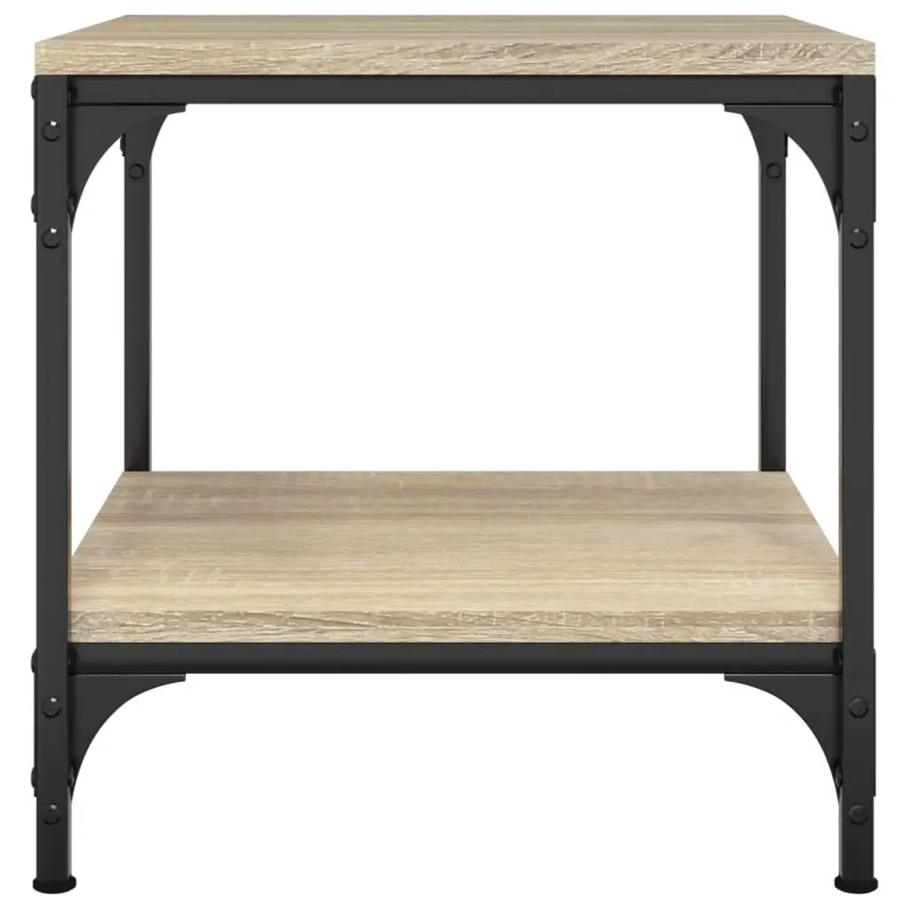 Side Tables 40x40x40 cm Brown Engineered Wood Storage 2 pcs Accent Furniture
