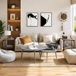 Industrial Grey Sonoma Side Tables for Modern Spaces