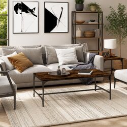 Enhance Your Living Space with a Brown Industrial Coffee Table