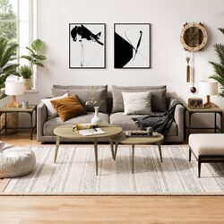Enhance Your Living Space with 2 Brown Side Tables