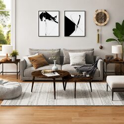 Enhance Your Living Space with Two Brown Accent Tables