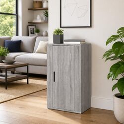 Elevate Your Space with This Grey Sideboard Storage Cabinet