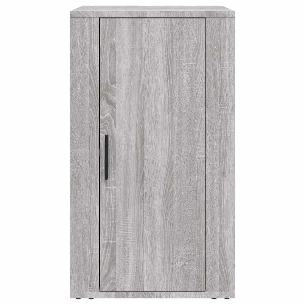 Grey Sideboard Storage Cabinet 40x33x70cm Engineered Wood with Spacious Compartments