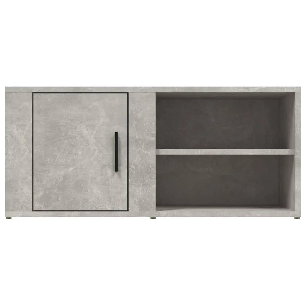 TV Cabinets 2 pcs Grey 80x31.5x36 cm Media Storage Unit Doors Compartments