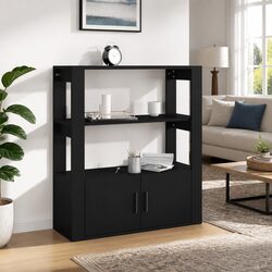 Black Sideboard for a Chic Living Space Upgrade