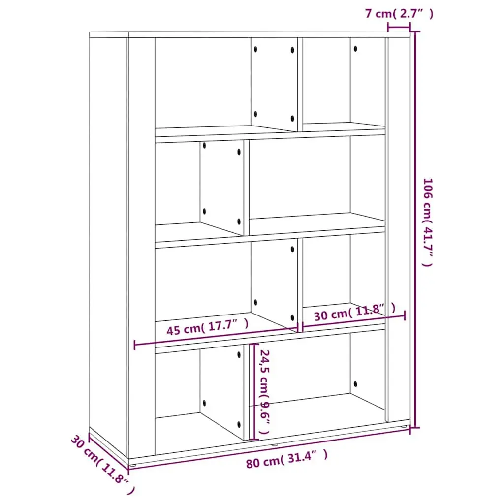 Sideboard White Engineered Wood Storage Cabinet with Multiple Compartments for Living Room
