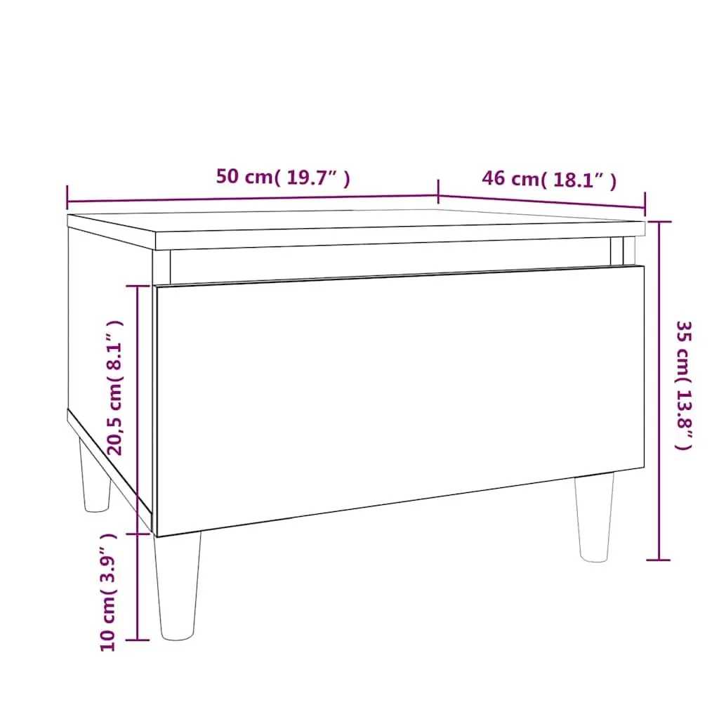 End Table Black Side Accent Living Room Storage Drawer Scandinavian Furniture