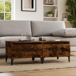 Enhance Your Space with Smoked Oak End Tables Set
