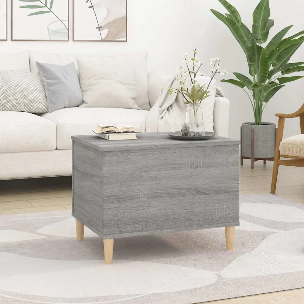 Coffee Table Lift-Top Grey Sonoma Engineered Wood Storage Living Room