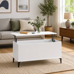Transform Your Living Space with this White Coffee Table