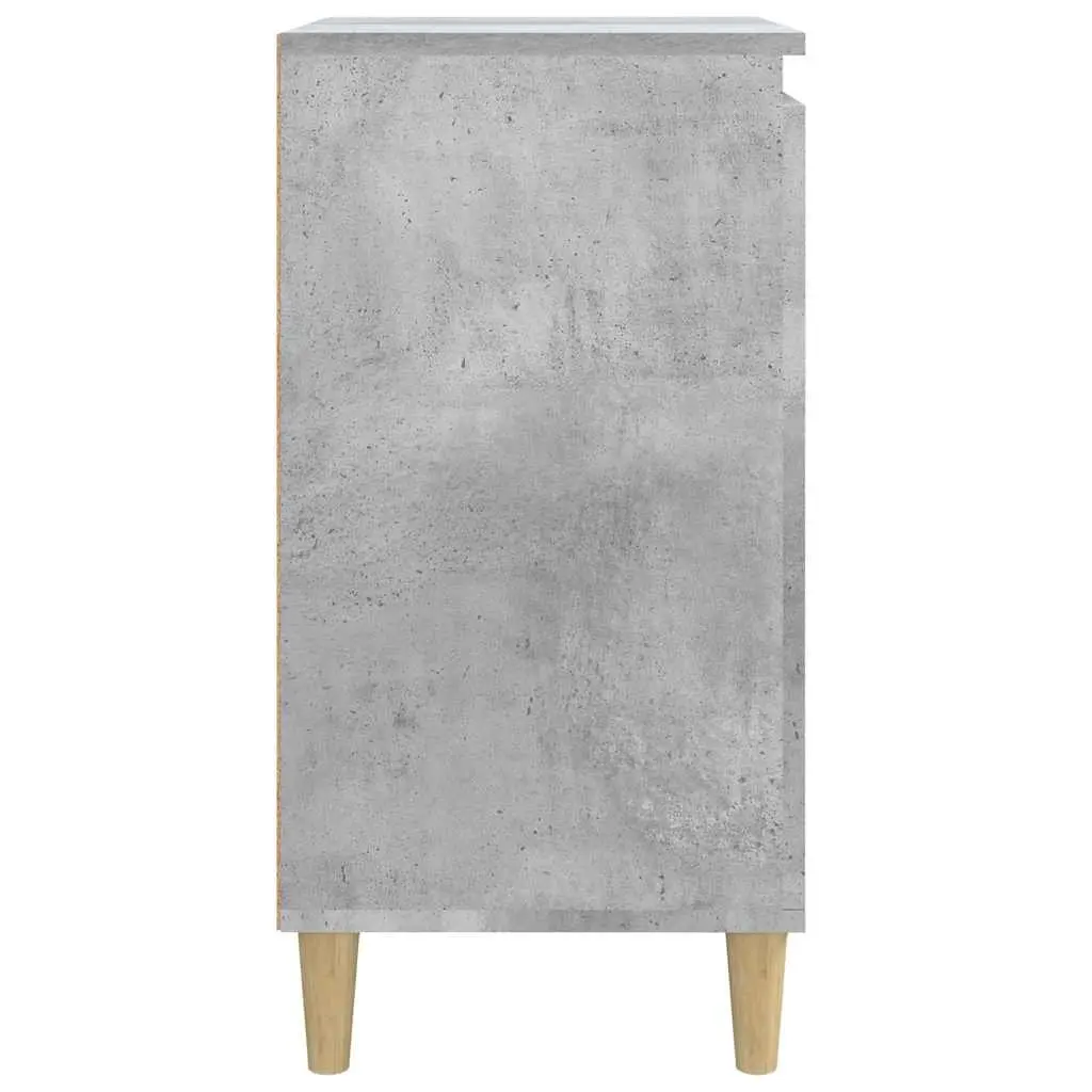 Bedside Cabinet Nightstand Concrete Grey 40x35x70cm Side Table Storage Cabinet