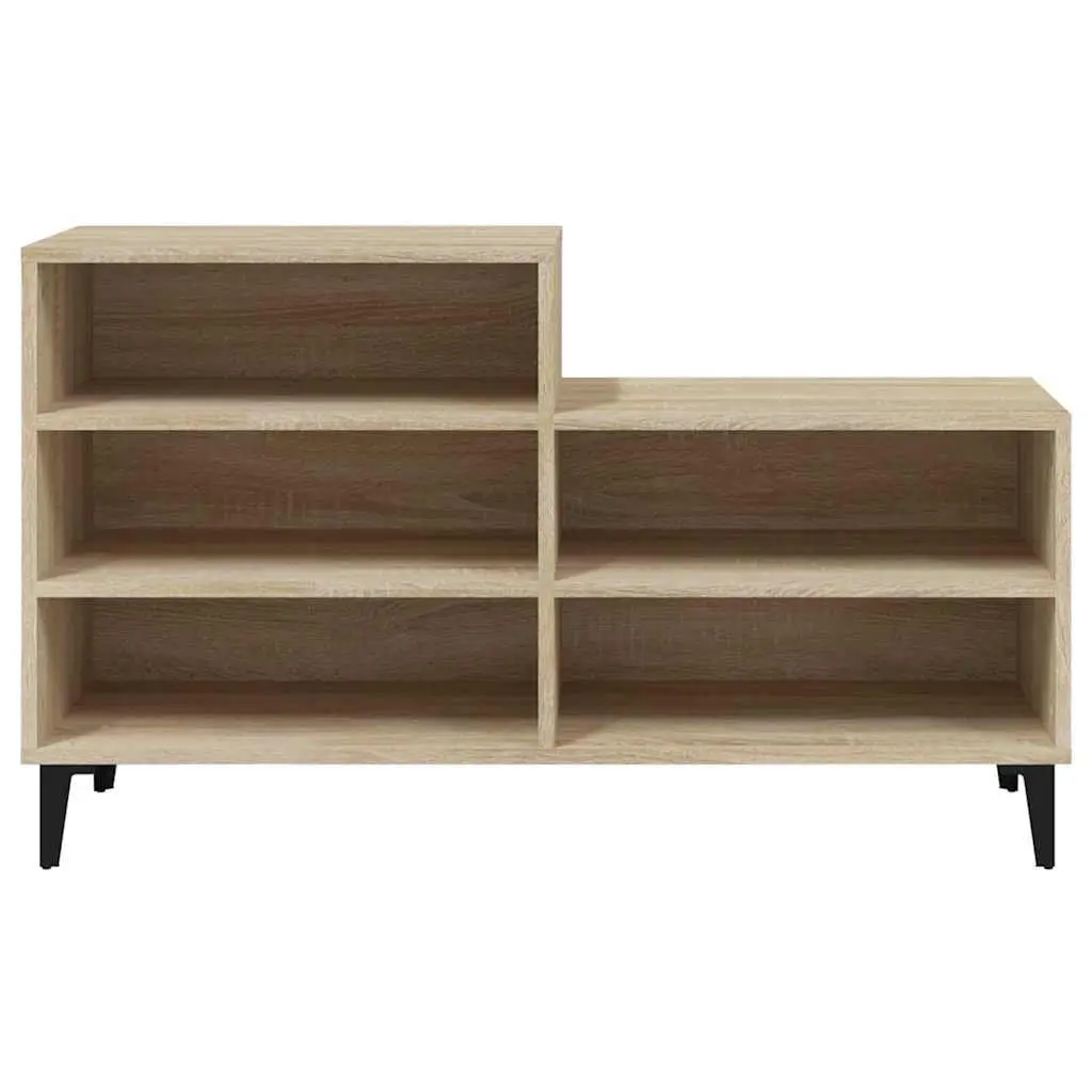 Shoe Cabinet 5 Shelf Engineered Wood Beige Storage Organiser Home Furniture