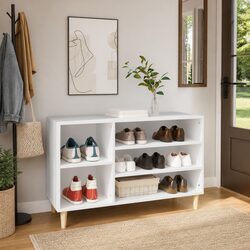 Shoe Cabinet in White 102x36x60 cm – Elevate Your Space