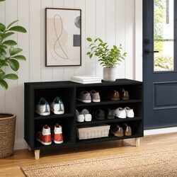 Enhance Your Entryway with a Stylish Black Shoe Cabinet
