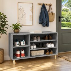 Shoe Organiser Cabinet in Grey for a Tidy Home