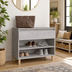 Stylish Grey Shoe Cabinet to Enhance Your Home Space
