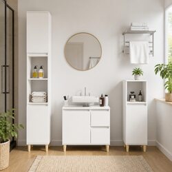 Enhance Your Bathroom with a Stylish White Vanity Cabinet