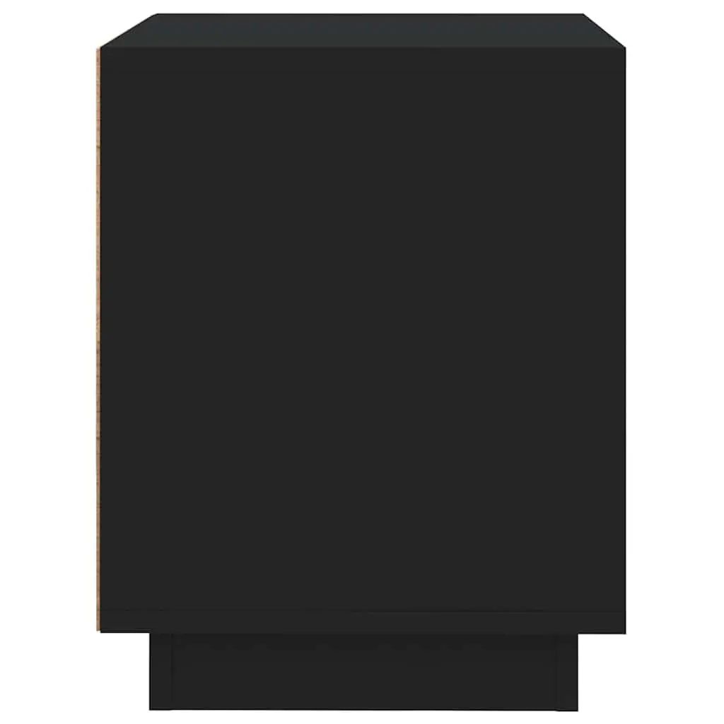Bedside Cabinets 2 pcs Black 44x35x45 cm Engineered Wood Nightstand Storage