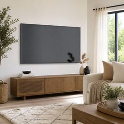 Enhance Your Living Space with This Grey TV Cabinet