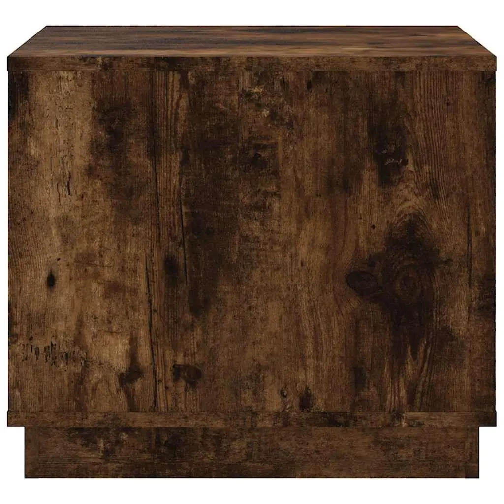 Coffee Table 51x50x44cm Smoked Oak Storage Door Engineered Wood
