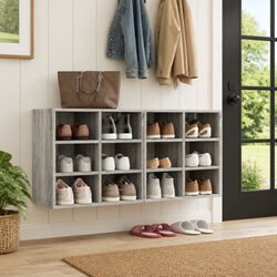 Organized Living with Grey Sonoma Shoe Storage Cabinets