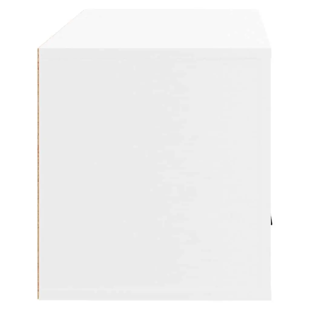 Wall-mounted Shoe Cabinet 70x35x38 cm White Engineered Wood Storage Organiser