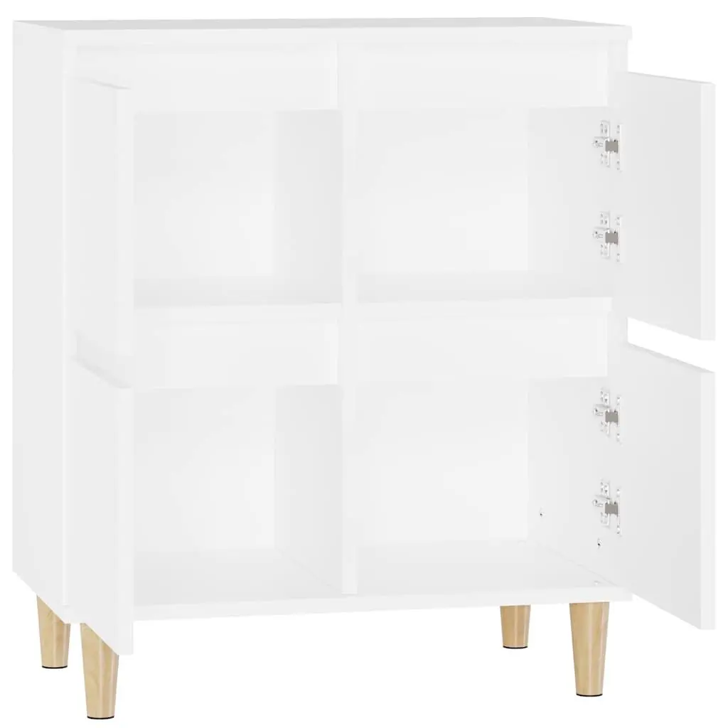Storage Cabinet 60x35x70cm Engineered Wood White Sideboard Buffet Furniture