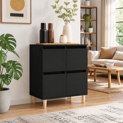 Enhance Your Space with a Stylish Black Sideboard 60x35x70 cm