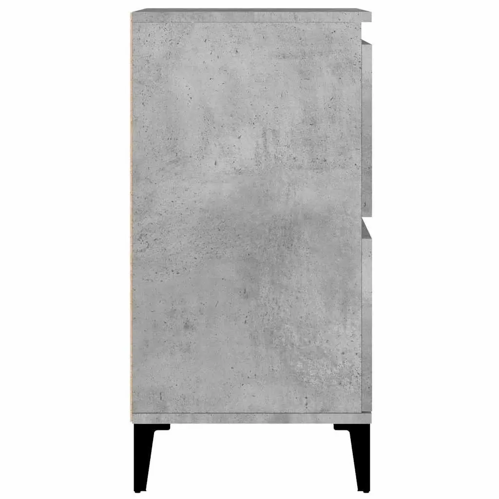 Sideboard Storage Cabinet 60cm Grey Engineered Wood Buffet Furniture