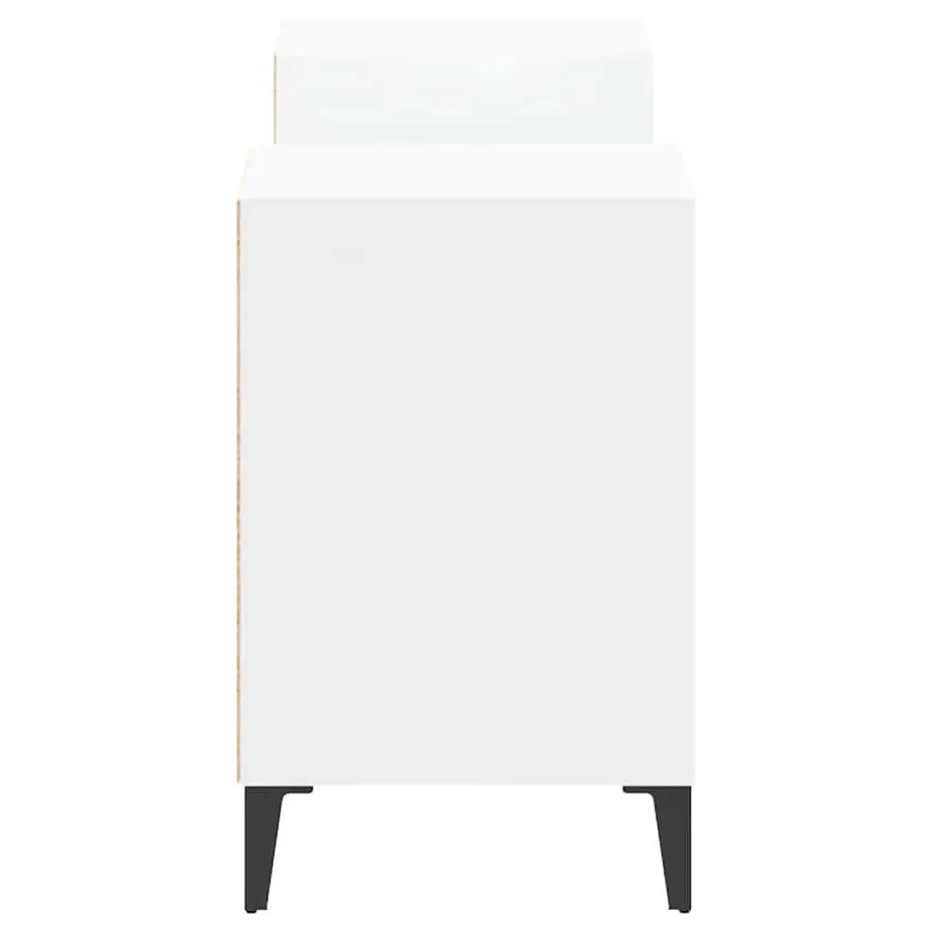 TV Cabinet White 160x35x55 cm Media Storage Unit with 6 Compartments