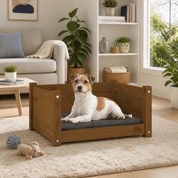 Enhance Your Living Space with a Wooden Dog Bed