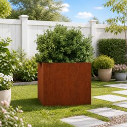 Stylish Corten Steel Planter Box for Outdoor Spaces