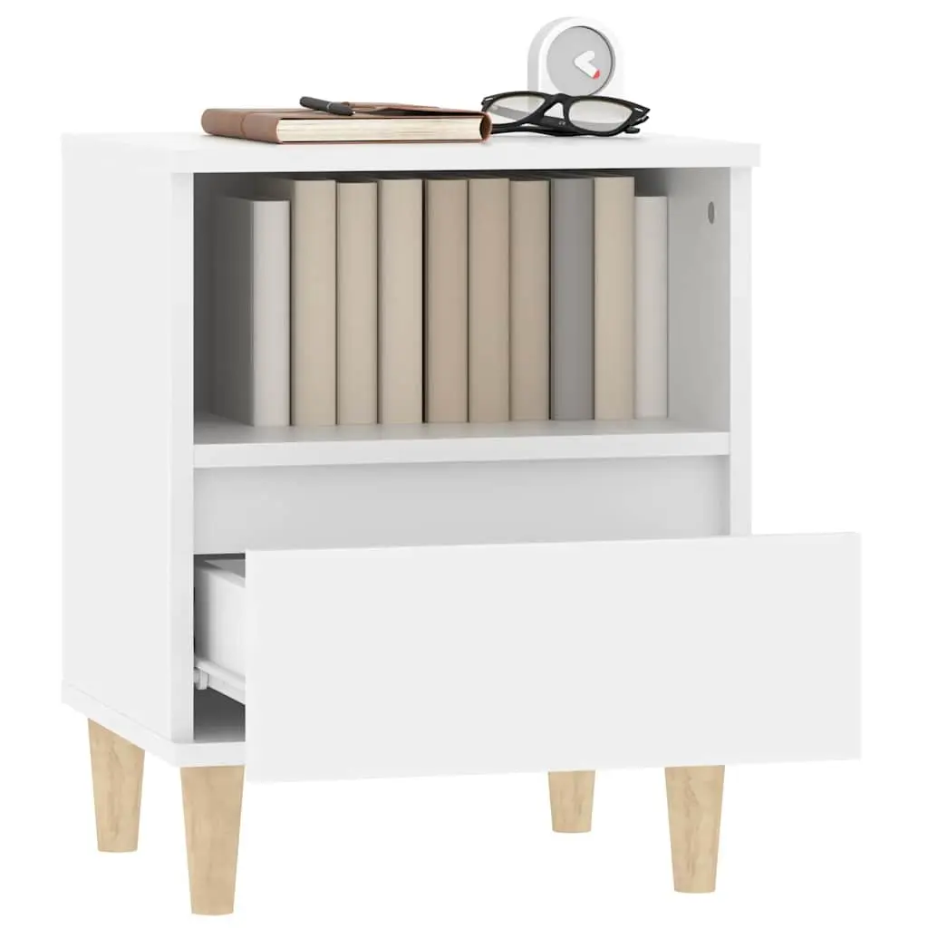 Bedside Cabinet 40x35x50cm Engineered Wood Drawer Storage Nightstand