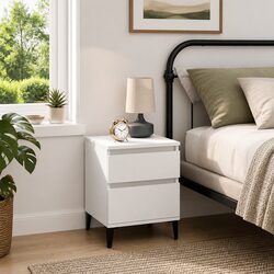 Elevate Your Bedroom with a White Storage Nightstand