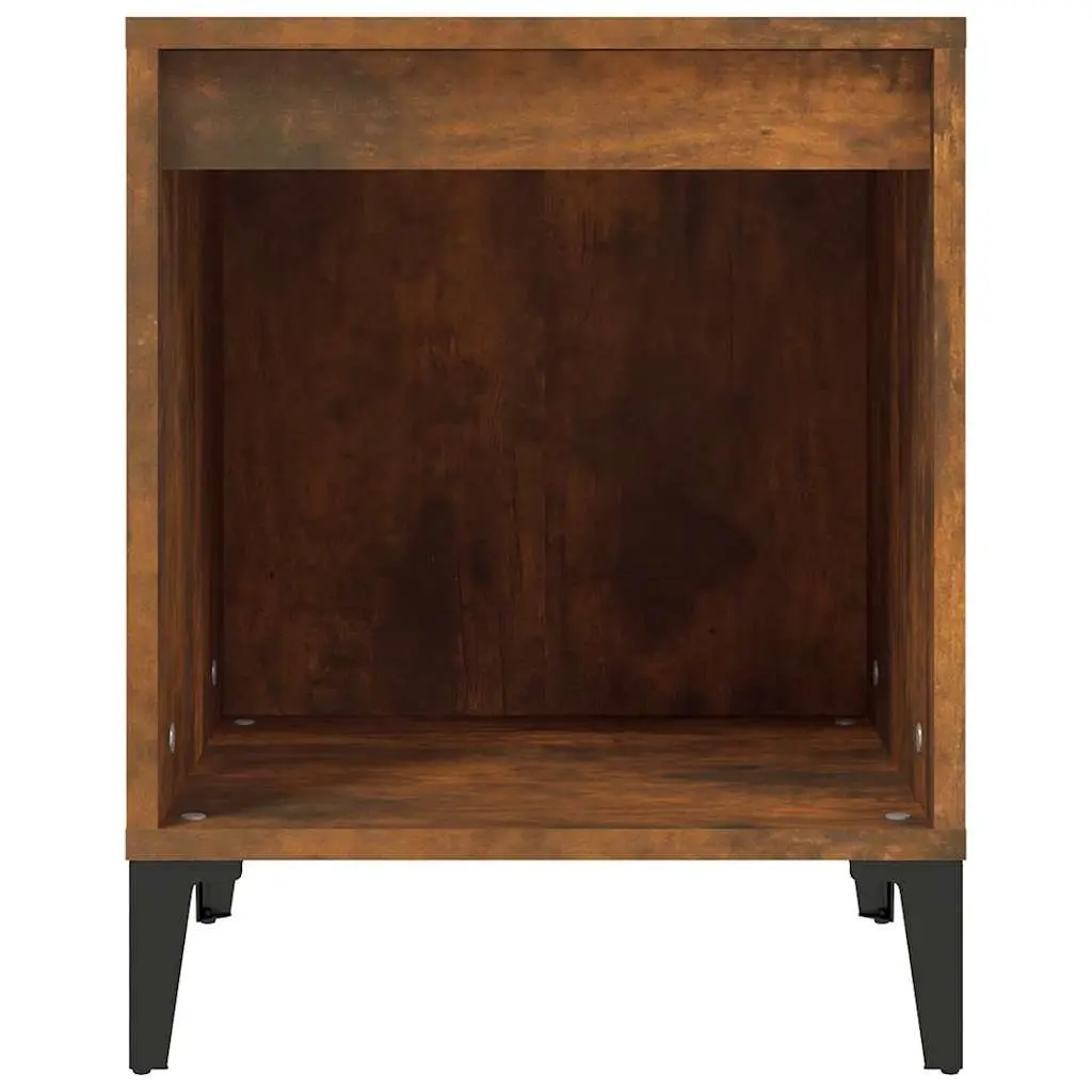 Bedside Cabinets 2 pcs Brown Engineered Wood Storage Tables