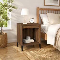 Enhance Your Bedroom with a Beautiful Brown Oak Nightstand