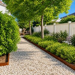 Garden Lawn Edging 50 pcs 10x103 cm Flexible Corten Steel Borders Barriers