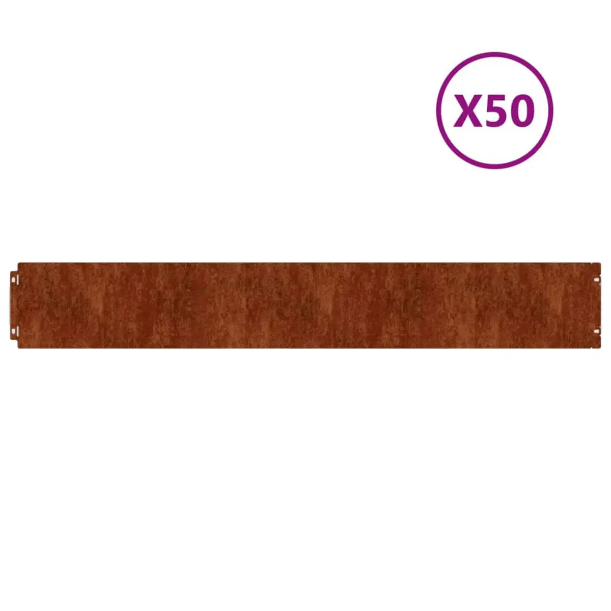 Garden Lawn Edging 10 Piece 15x103 cm Flexible Corten Steel Borders