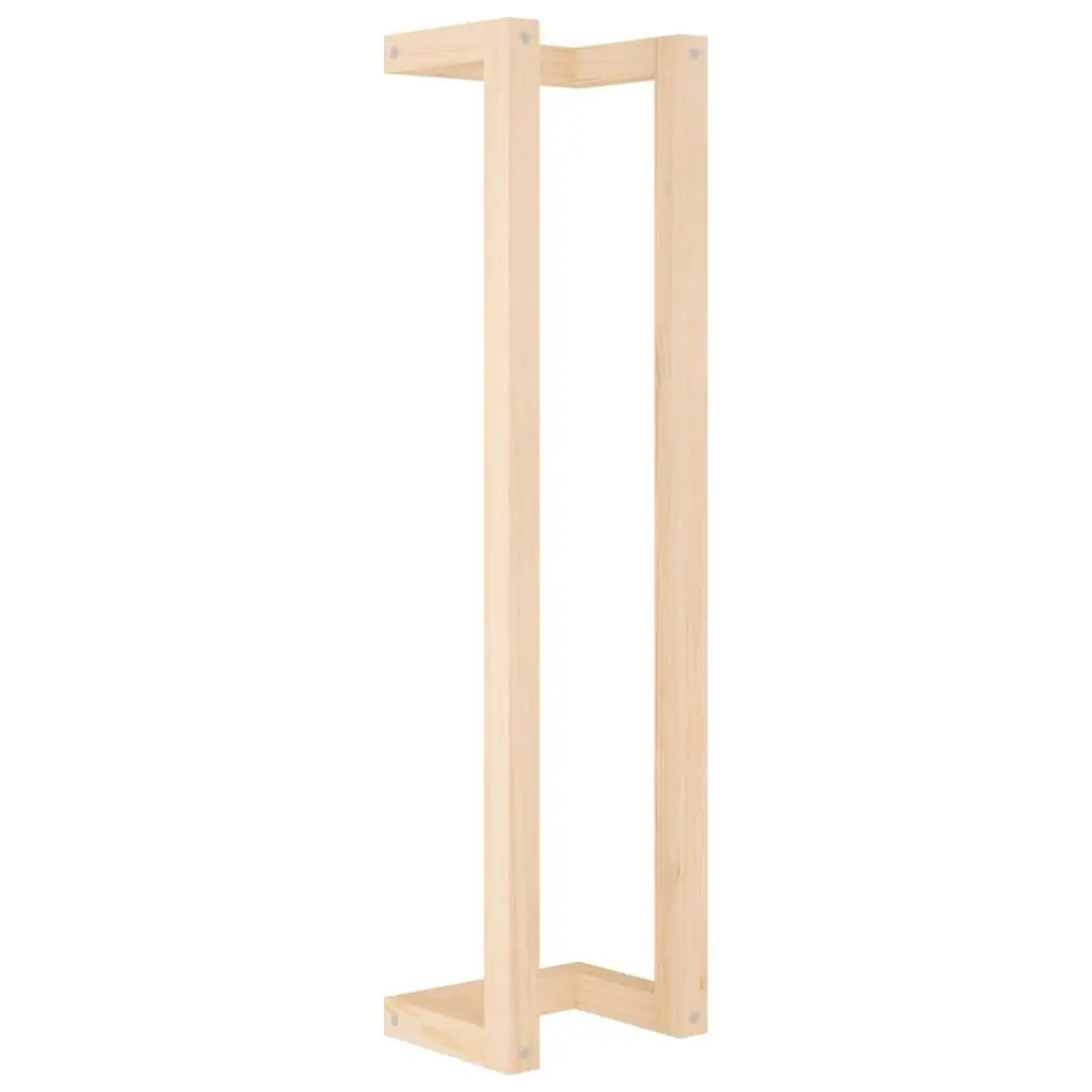 Towel Rack Wall-Mounted Solid Pine Brown 23x18x90cm Bathroom Storage Shelf
