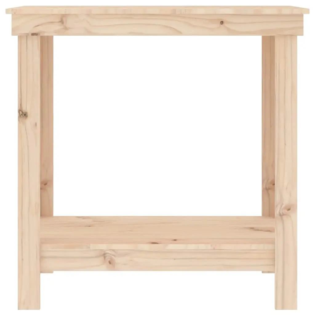 Work Bench 80x50x80 cm Solid Pine Wood Storage Table for Garage Workshop