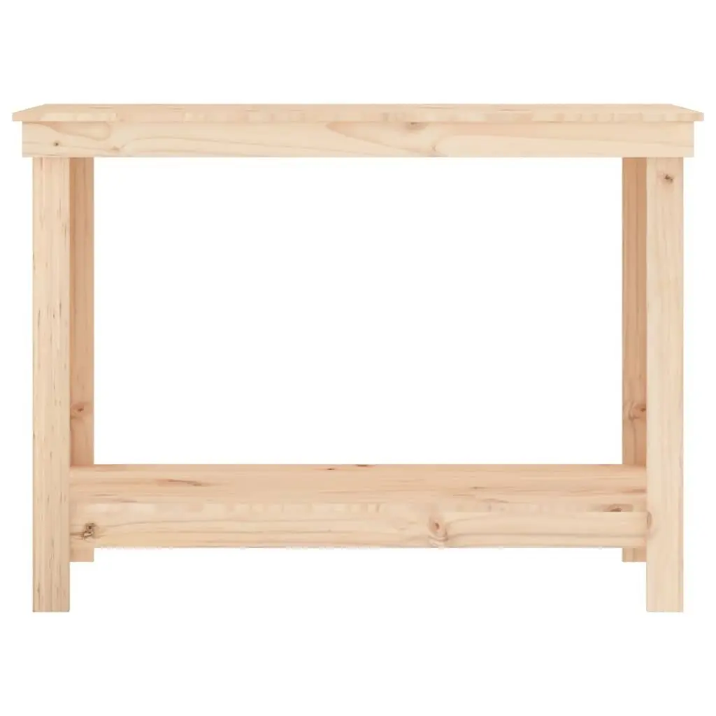 Work Bench Solid Pine Wood Storage Table with Shelf for Garage Workshop Tool Organisation