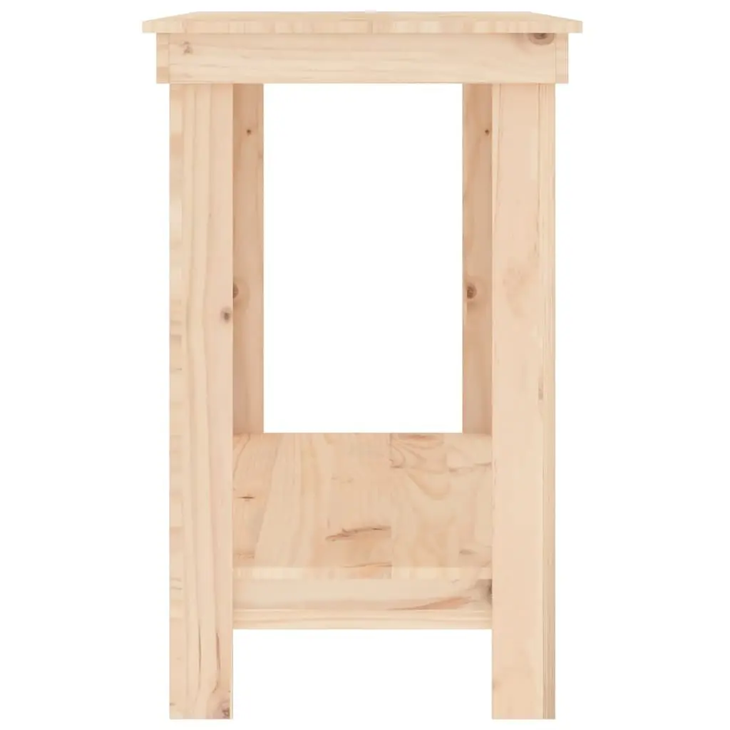 Work Bench Solid Pine Wood Storage Table with Shelf for Garage Workshop Tool Organisation