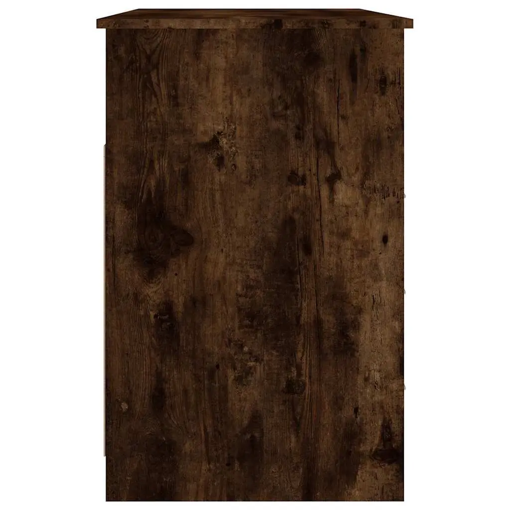 Office Desk 102 x 50 x 76 cm 3 Drawers Open Compartment Brown Engineered Wood Study Table
